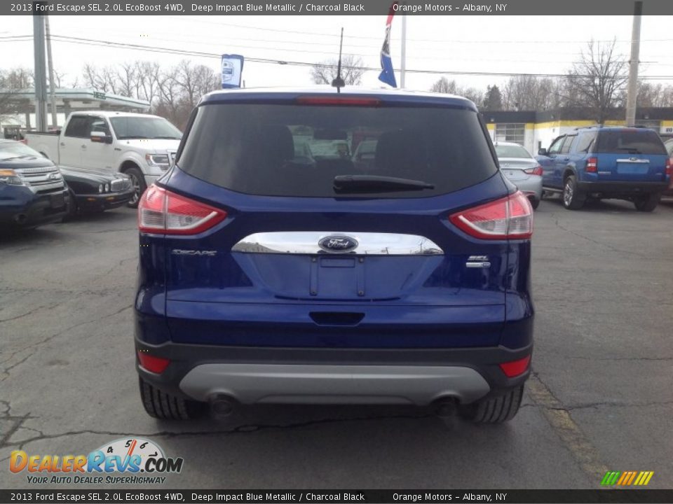 2013 Ford Escape SEL 2.0L EcoBoost 4WD Deep Impact Blue Metallic / Charcoal Black Photo #6