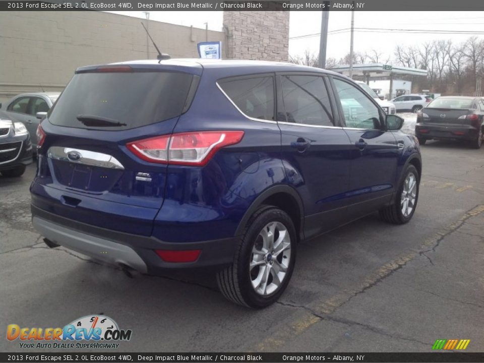 2013 Ford Escape SEL 2.0L EcoBoost 4WD Deep Impact Blue Metallic / Charcoal Black Photo #7