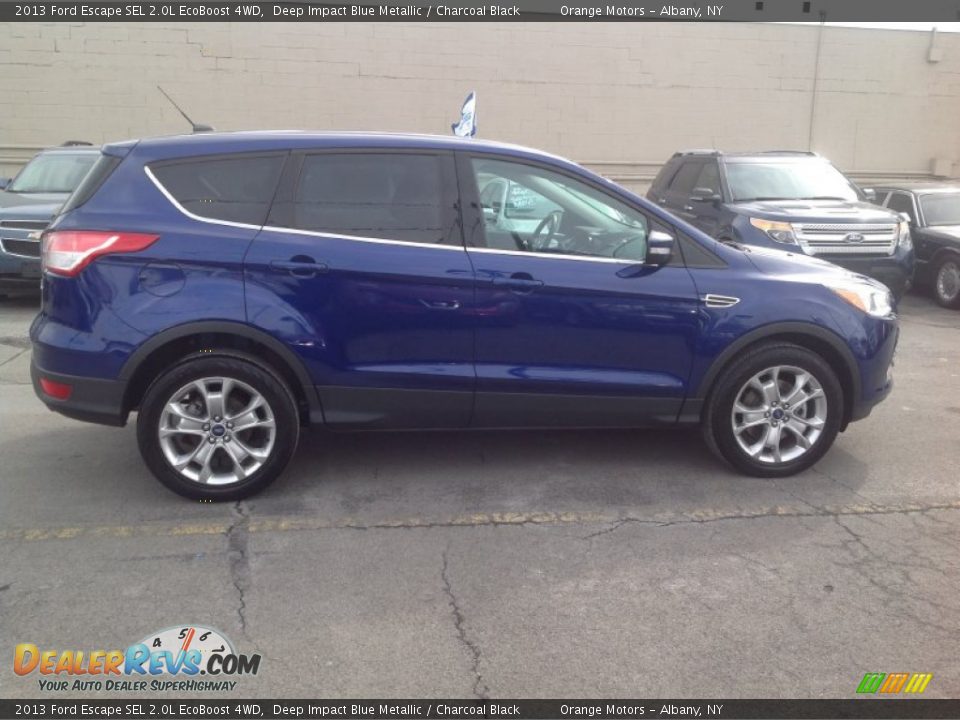 2013 Ford Escape SEL 2.0L EcoBoost 4WD Deep Impact Blue Metallic / Charcoal Black Photo #8
