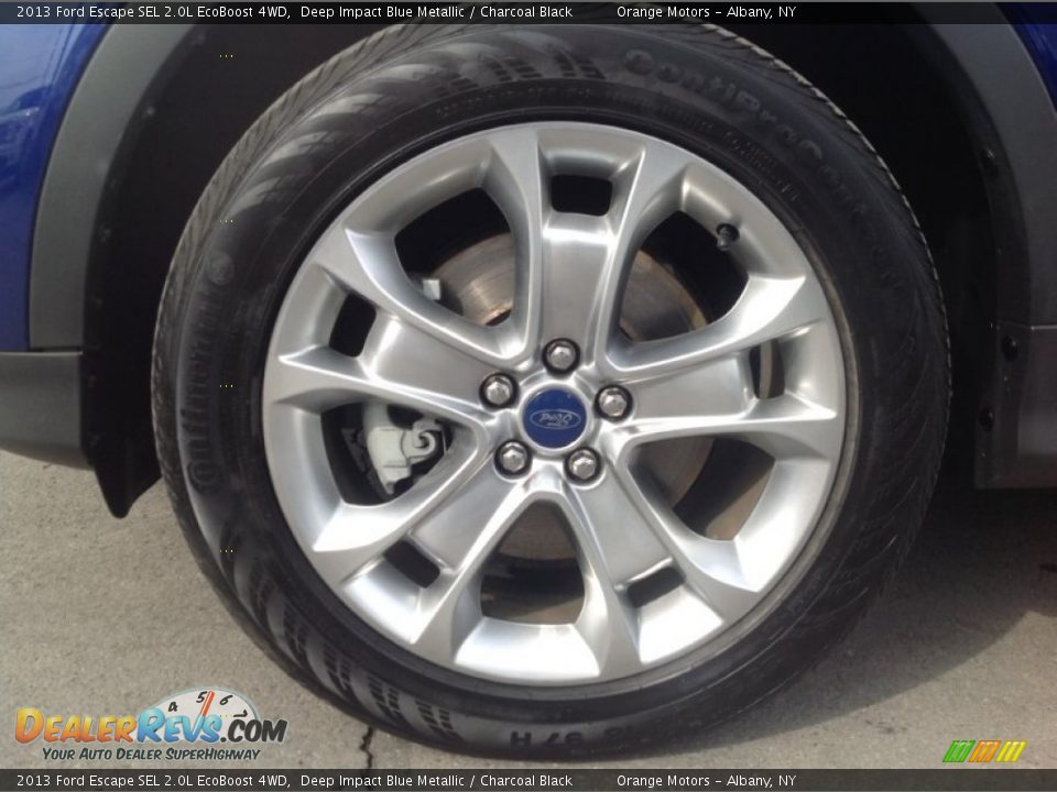 2013 Ford Escape SEL 2.0L EcoBoost 4WD Deep Impact Blue Metallic / Charcoal Black Photo #9