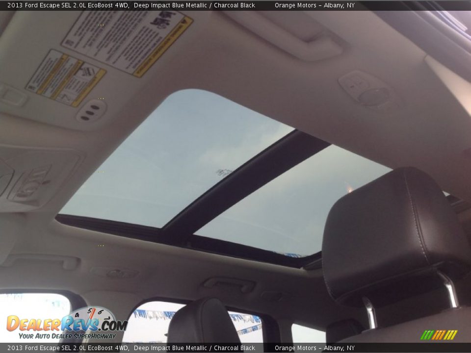 2013 Ford Escape SEL 2.0L EcoBoost 4WD Deep Impact Blue Metallic / Charcoal Black Photo #12
