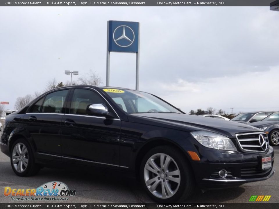 2008 Mercedes-Benz C 300 4Matic Sport Capri Blue Metallic / Savanna/Cashmere Photo #3