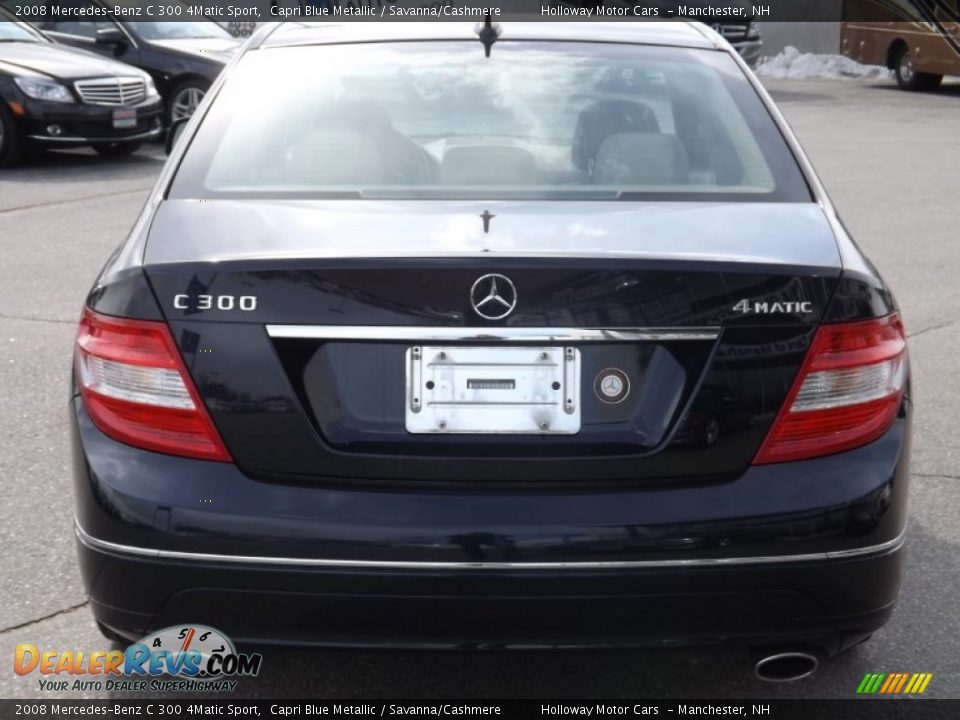 2008 Mercedes-Benz C 300 4Matic Sport Capri Blue Metallic / Savanna/Cashmere Photo #4