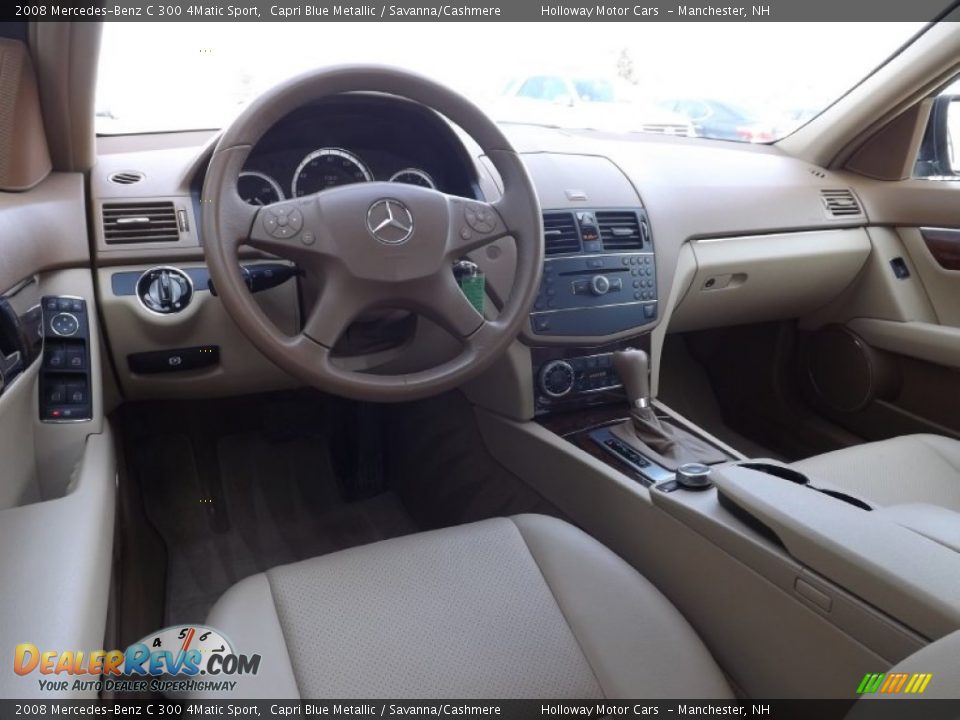 2008 Mercedes-Benz C 300 4Matic Sport Capri Blue Metallic / Savanna/Cashmere Photo #7