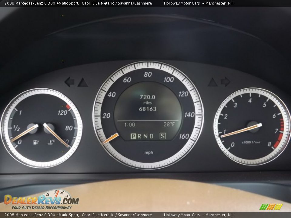 2008 Mercedes-Benz C 300 4Matic Sport Capri Blue Metallic / Savanna/Cashmere Photo #9