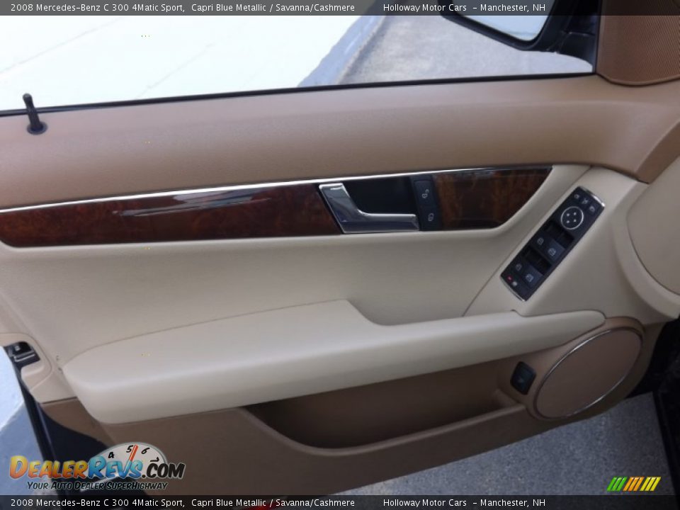 2008 Mercedes-Benz C 300 4Matic Sport Capri Blue Metallic / Savanna/Cashmere Photo #11