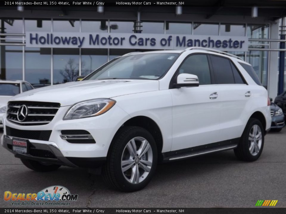 2014 Mercedes-Benz ML 350 4Matic Polar White / Grey Photo #1