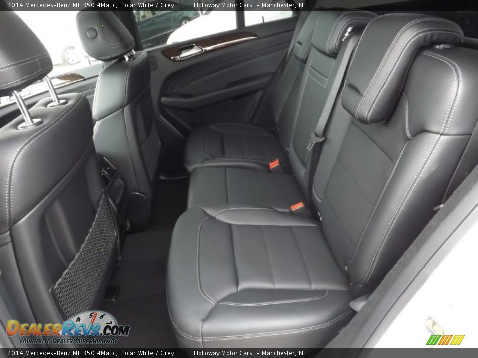 2014 Mercedes-Benz ML 350 4Matic Polar White / Grey Photo #7
