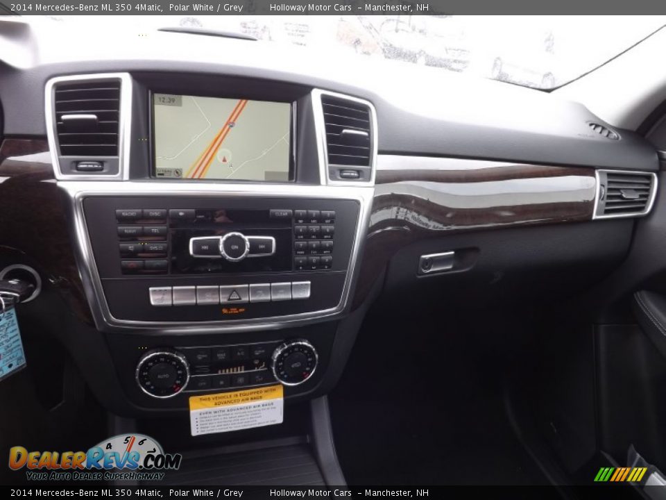 2014 Mercedes-Benz ML 350 4Matic Polar White / Grey Photo #9
