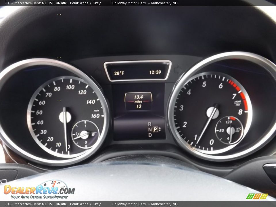 2014 Mercedes-Benz ML 350 4Matic Polar White / Grey Photo #11