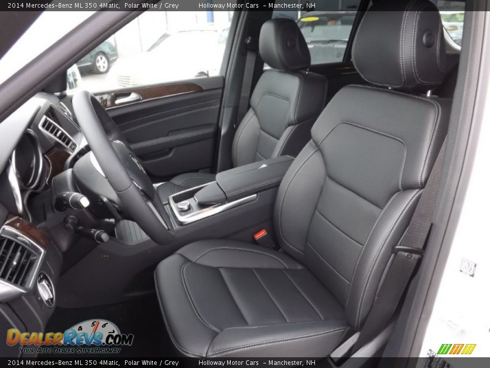 2014 Mercedes-Benz ML 350 4Matic Polar White / Grey Photo #12