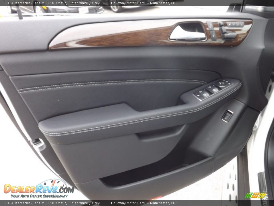 2014 Mercedes-Benz ML 350 4Matic Polar White / Grey Photo #13