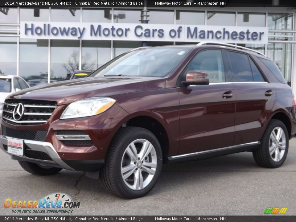 2014 Mercedes-Benz ML 350 4Matic Cinnabar Red Metallic / Almond Beige Photo #1