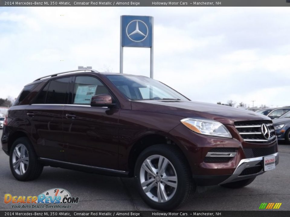 2014 Mercedes-Benz ML 350 4Matic Cinnabar Red Metallic / Almond Beige Photo #3