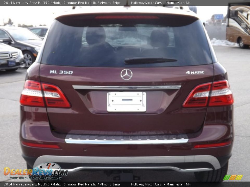 2014 Mercedes-Benz ML 350 4Matic Cinnabar Red Metallic / Almond Beige Photo #4