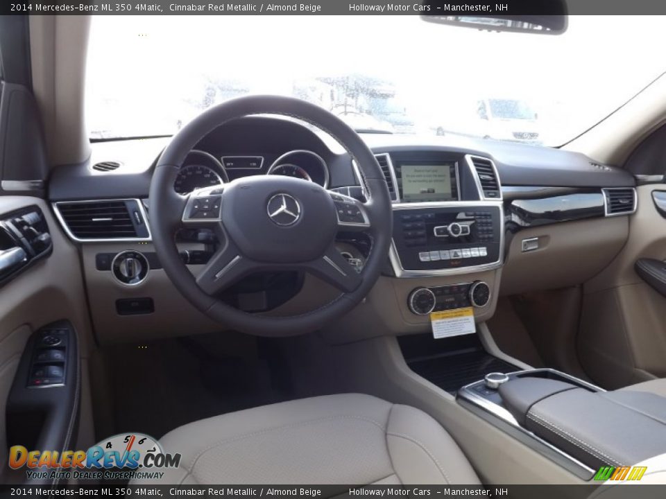 2014 Mercedes-Benz ML 350 4Matic Cinnabar Red Metallic / Almond Beige Photo #7