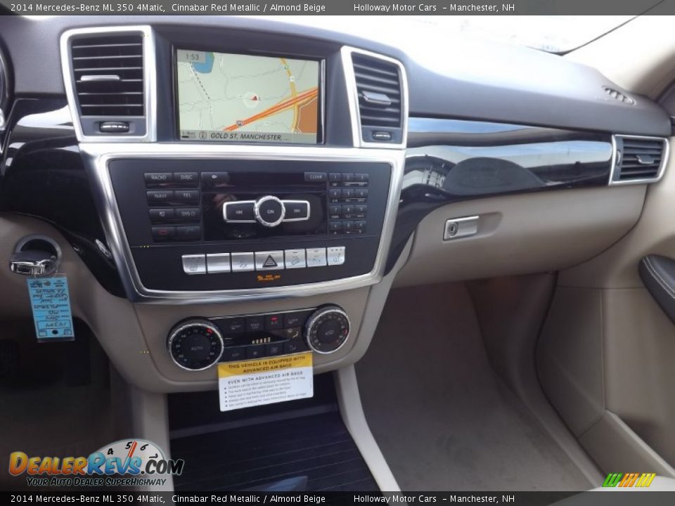 2014 Mercedes-Benz ML 350 4Matic Cinnabar Red Metallic / Almond Beige Photo #9