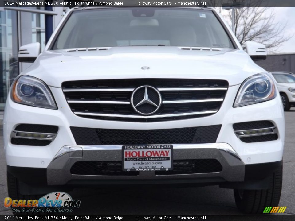 2014 Mercedes-Benz ML 350 4Matic Polar White / Almond Beige Photo #2