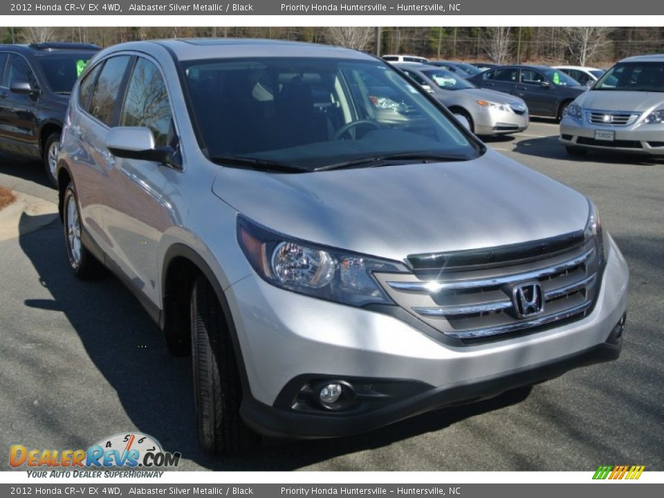2012 Honda CR-V EX 4WD Alabaster Silver Metallic / Black Photo #2