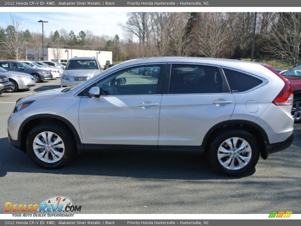 2012 Honda CR-V EX 4WD Alabaster Silver Metallic / Black Photo #3