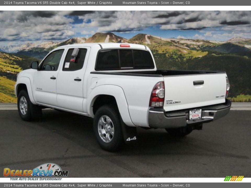 2014 Toyota Tacoma V6 SR5 Double Cab 4x4 Super White / Graphite Photo #3