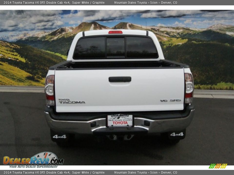 2014 Toyota Tacoma V6 SR5 Double Cab 4x4 Super White / Graphite Photo #4