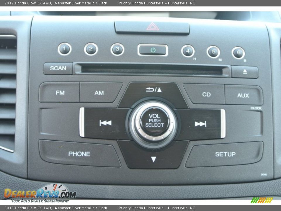 2012 Honda CR-V EX 4WD Alabaster Silver Metallic / Black Photo #16