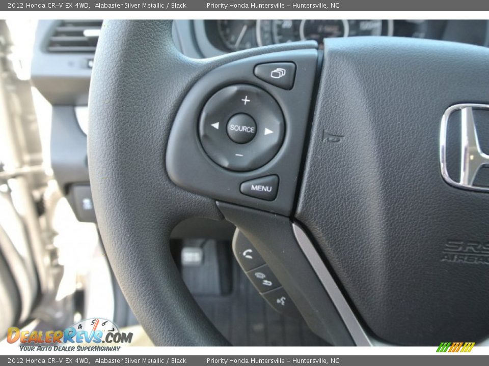2012 Honda CR-V EX 4WD Alabaster Silver Metallic / Black Photo #18