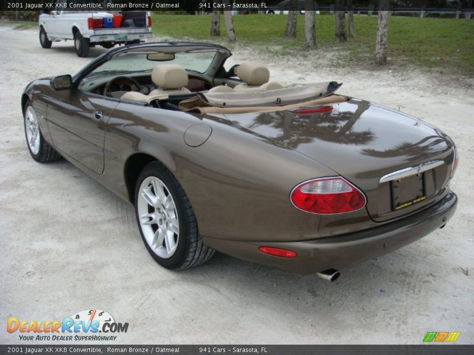 2001 Jaguar XK XK8 Convertible Roman Bronze / Oatmeal Photo #5