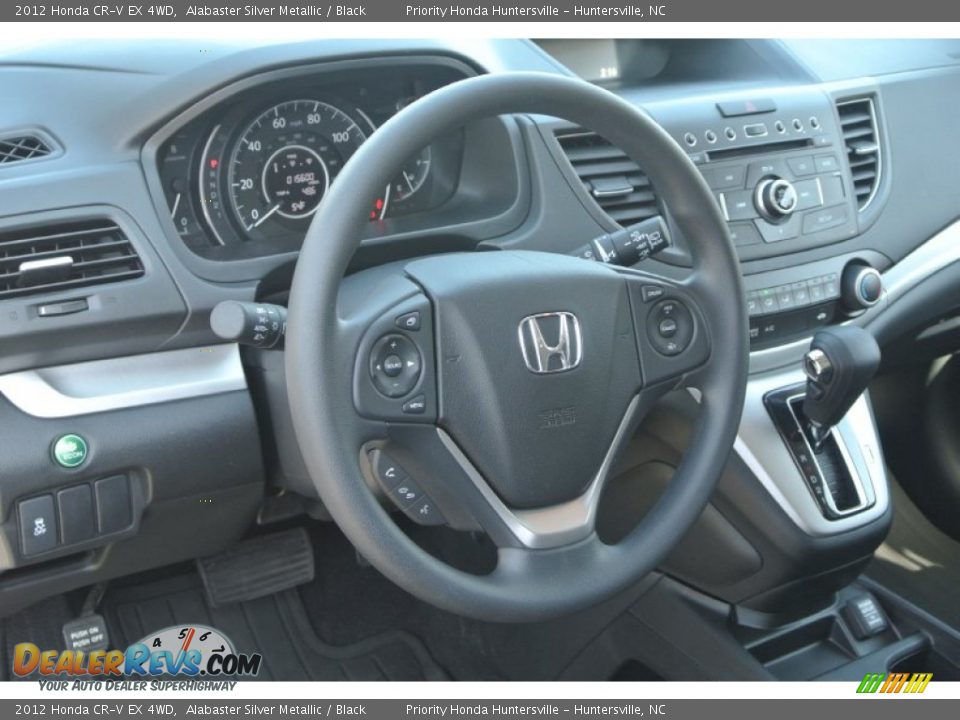 2012 Honda CR-V EX 4WD Alabaster Silver Metallic / Black Photo #27