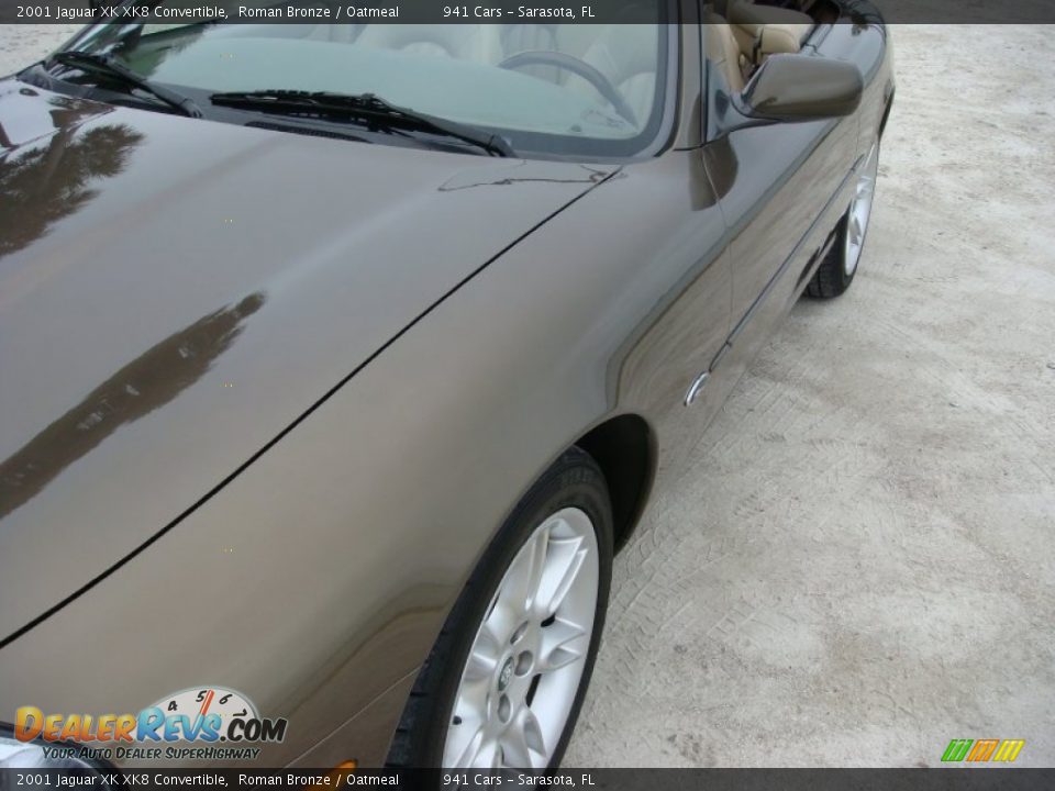 2001 Jaguar XK XK8 Convertible Roman Bronze / Oatmeal Photo #10