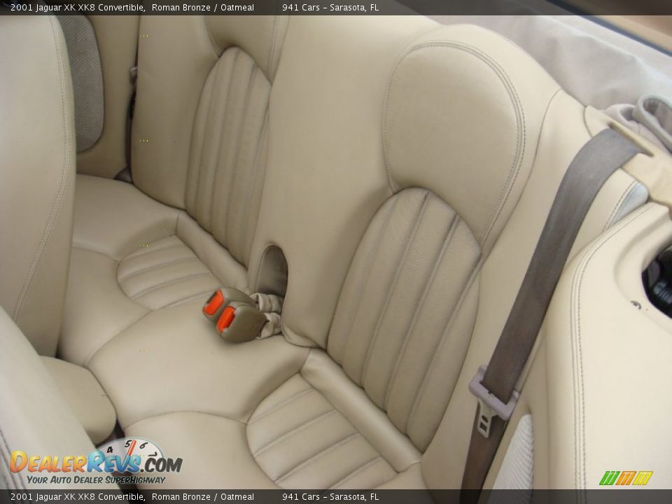 Rear Seat of 2001 Jaguar XK XK8 Convertible Photo #13