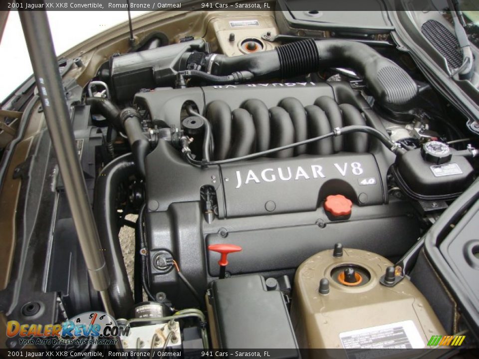 2001 Jaguar XK XK8 Convertible 4.0 Liter DOHC 32 Valve V8 Engine Photo #27