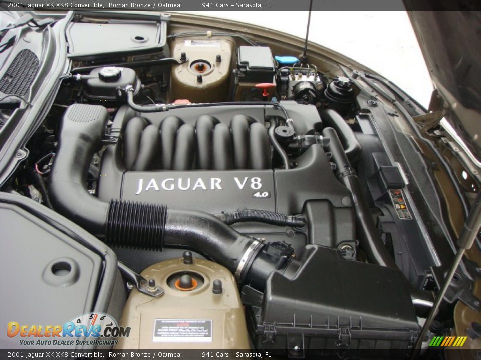 2001 Jaguar XK XK8 Convertible 4.0 Liter DOHC 32 Valve V8 Engine Photo #28