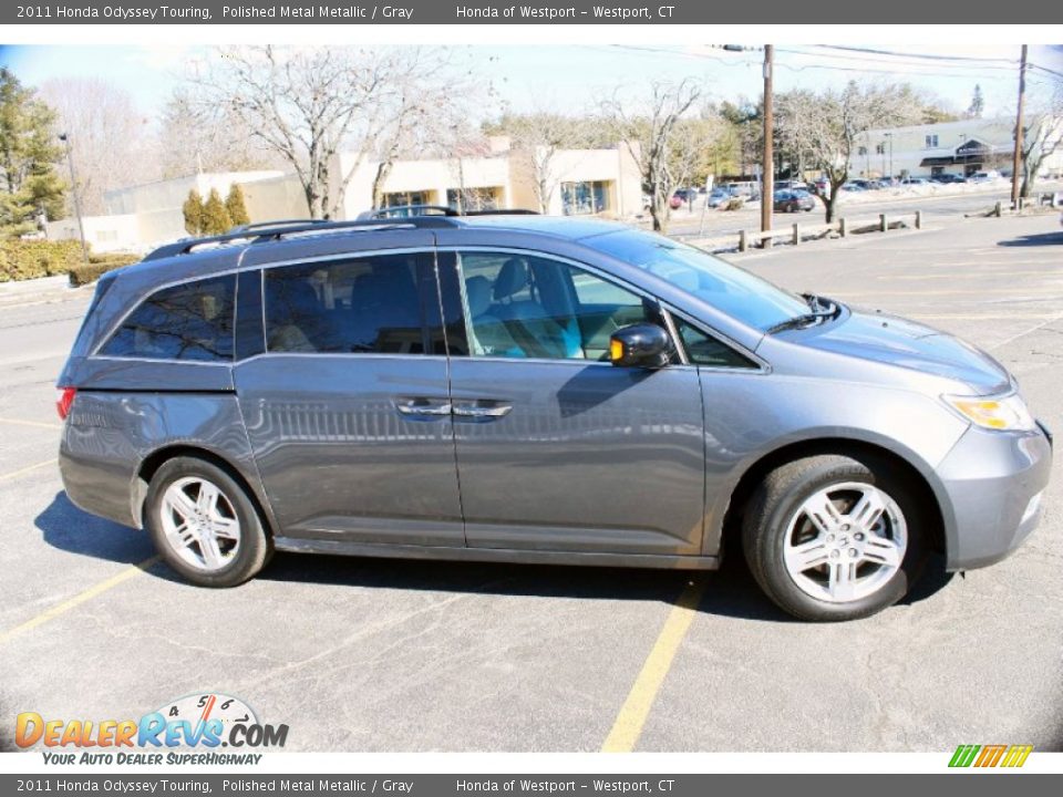 2011 Honda Odyssey Touring Polished Metal Metallic / Gray Photo #4