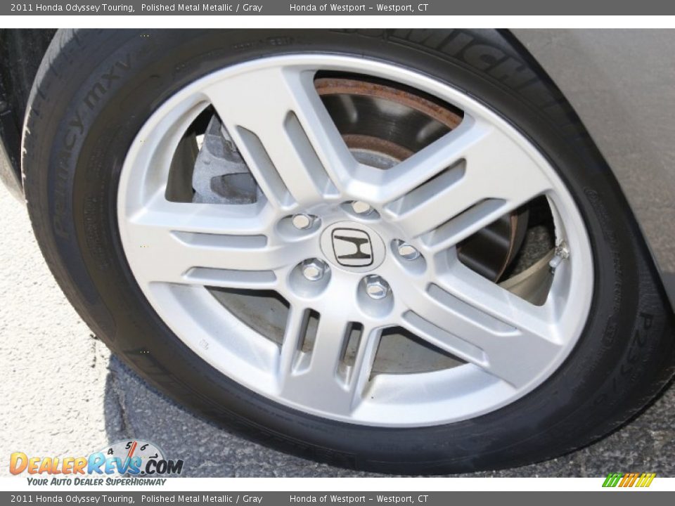 2011 Honda Odyssey Touring Polished Metal Metallic / Gray Photo #23
