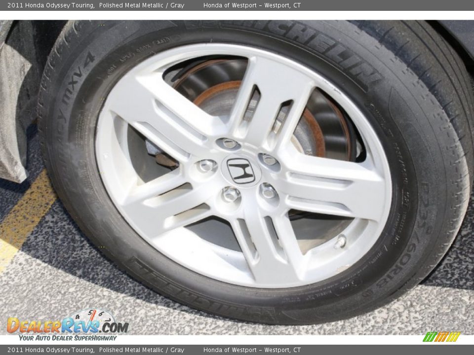 2011 Honda Odyssey Touring Polished Metal Metallic / Gray Photo #25