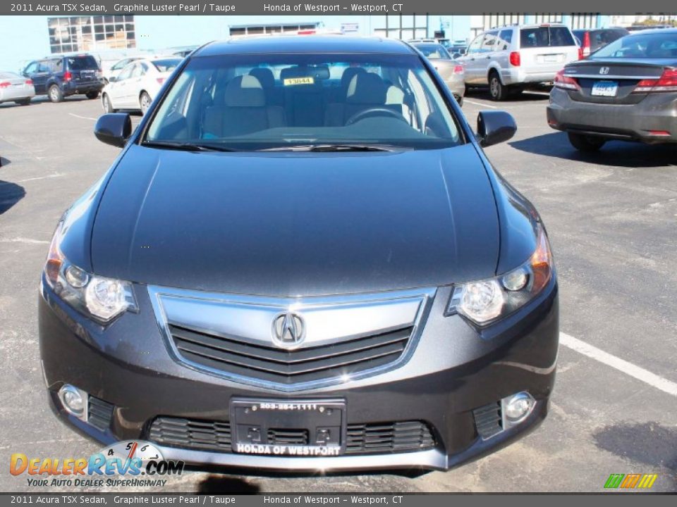 2011 Acura TSX Sedan Graphite Luster Pearl / Taupe Photo #2