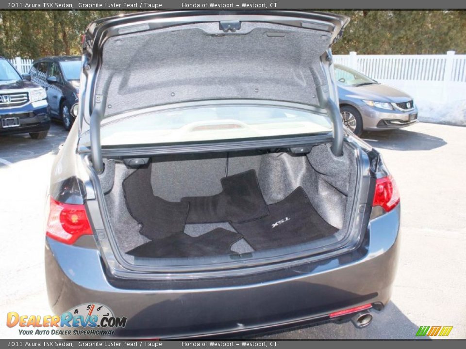 2011 Acura TSX Sedan Graphite Luster Pearl / Taupe Photo #8