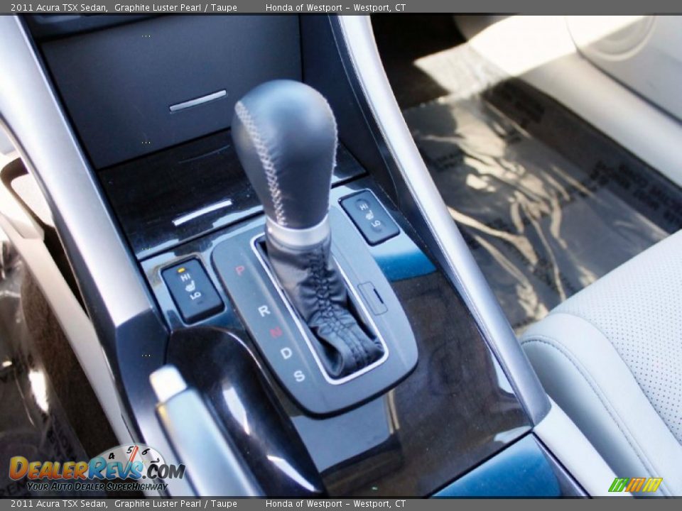 2011 Acura TSX Sedan Graphite Luster Pearl / Taupe Photo #14