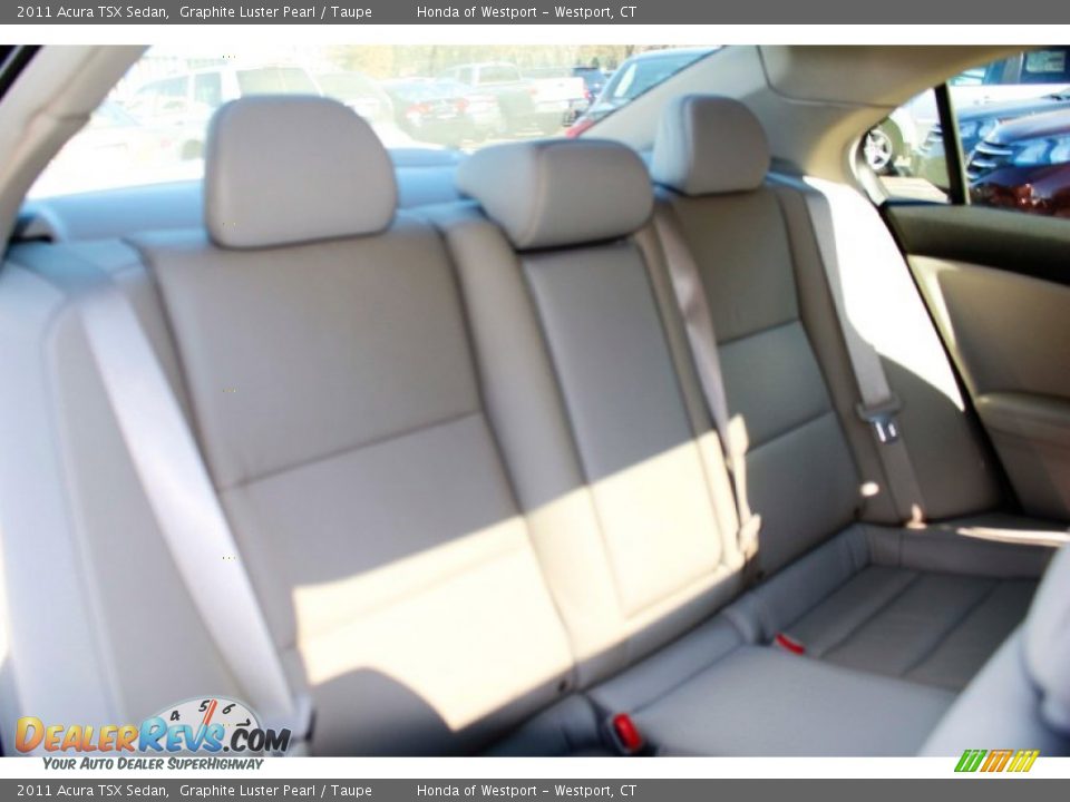 2011 Acura TSX Sedan Graphite Luster Pearl / Taupe Photo #15