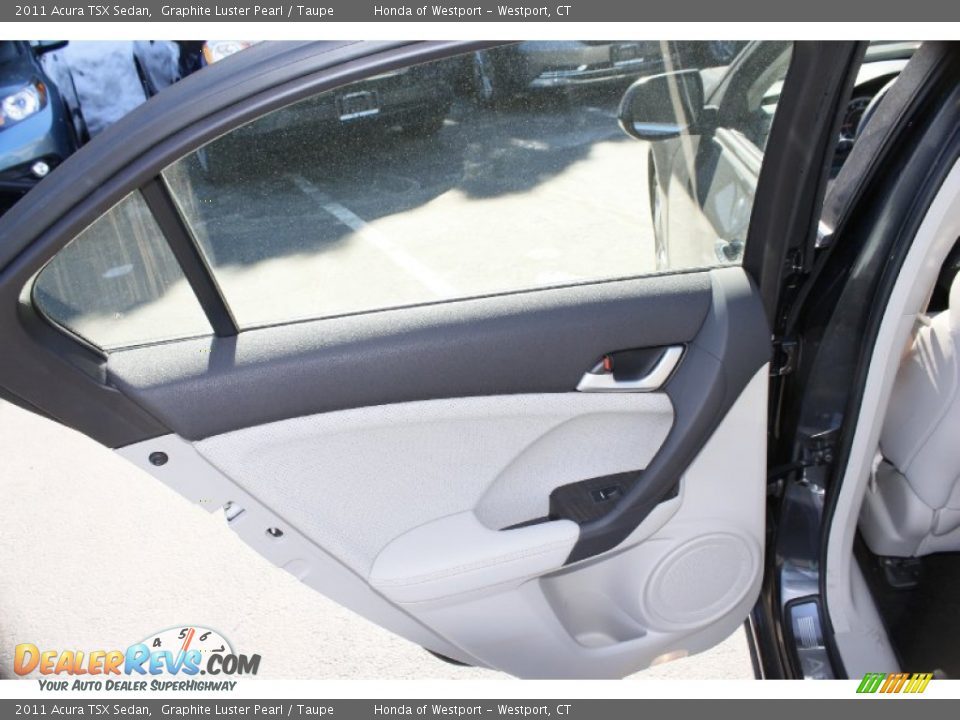 2011 Acura TSX Sedan Graphite Luster Pearl / Taupe Photo #18