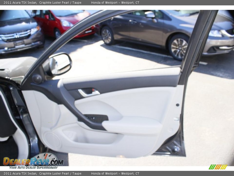 2011 Acura TSX Sedan Graphite Luster Pearl / Taupe Photo #19