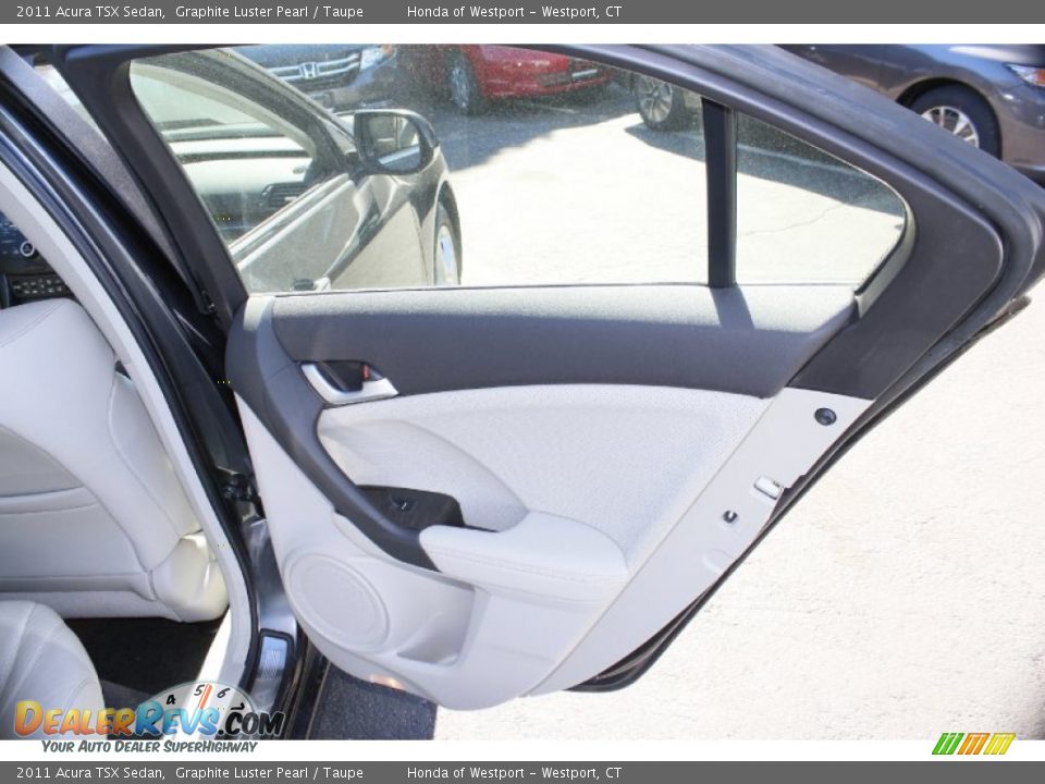2011 Acura TSX Sedan Graphite Luster Pearl / Taupe Photo #20