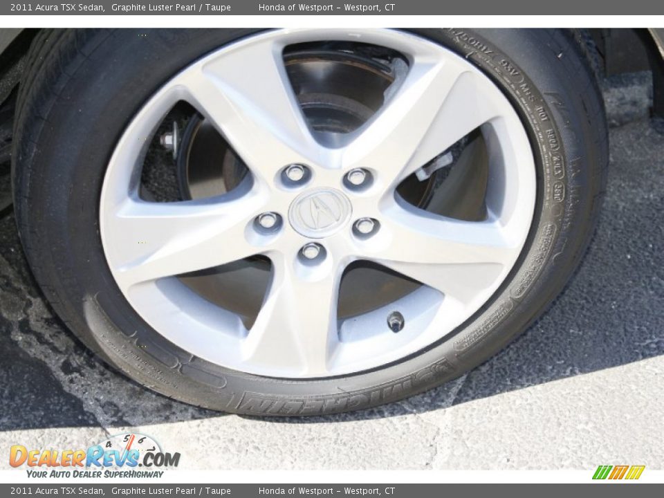 2011 Acura TSX Sedan Graphite Luster Pearl / Taupe Photo #24
