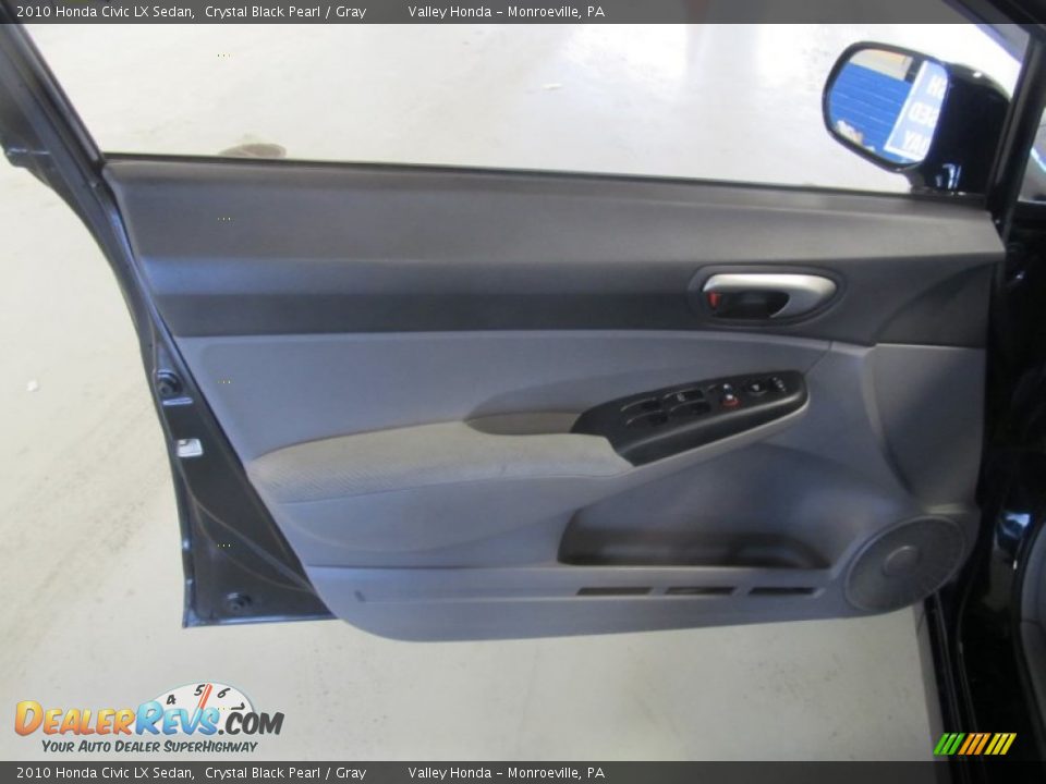 2010 Honda Civic LX Sedan Crystal Black Pearl / Gray Photo #8