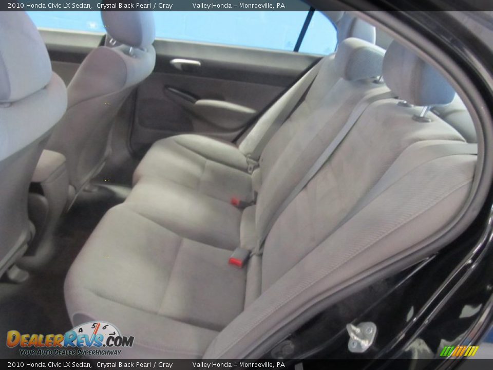 2010 Honda Civic LX Sedan Crystal Black Pearl / Gray Photo #10