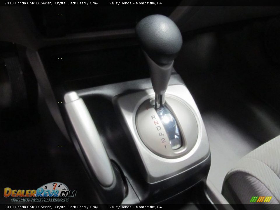 2010 Honda Civic LX Sedan Crystal Black Pearl / Gray Photo #12