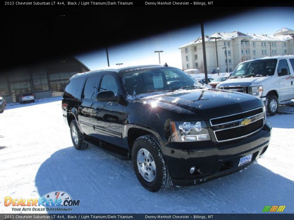 2013 Chevrolet Suburban LT 4x4 Black / Light Titanium/Dark Titanium Photo #1