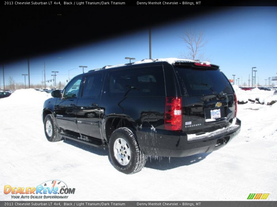 2013 Chevrolet Suburban LT 4x4 Black / Light Titanium/Dark Titanium Photo #4